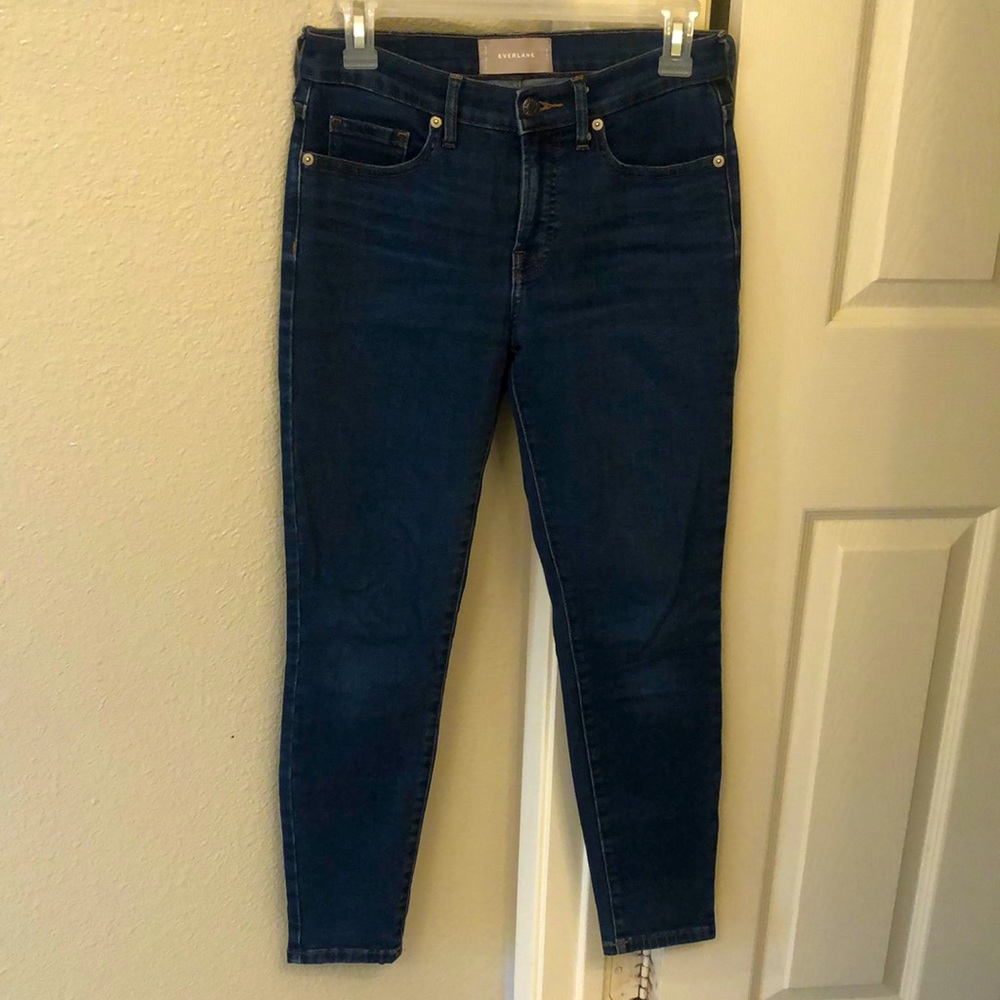 Everlane mid rise ankle skinny jeans size 26 blue Jean wash